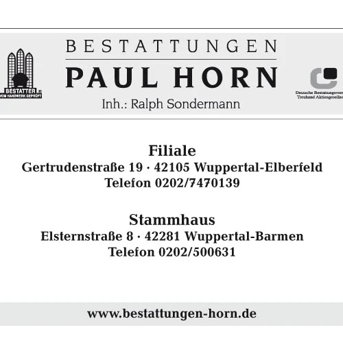 Werbebanner Bestattungen Horn