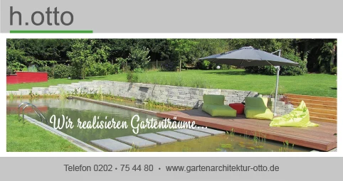 Werbebanner h.otto Gartenarchitektur