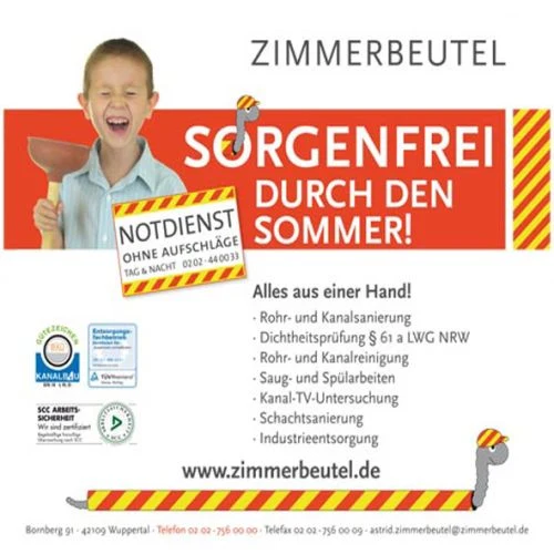 Werbung Zimmerbeutel